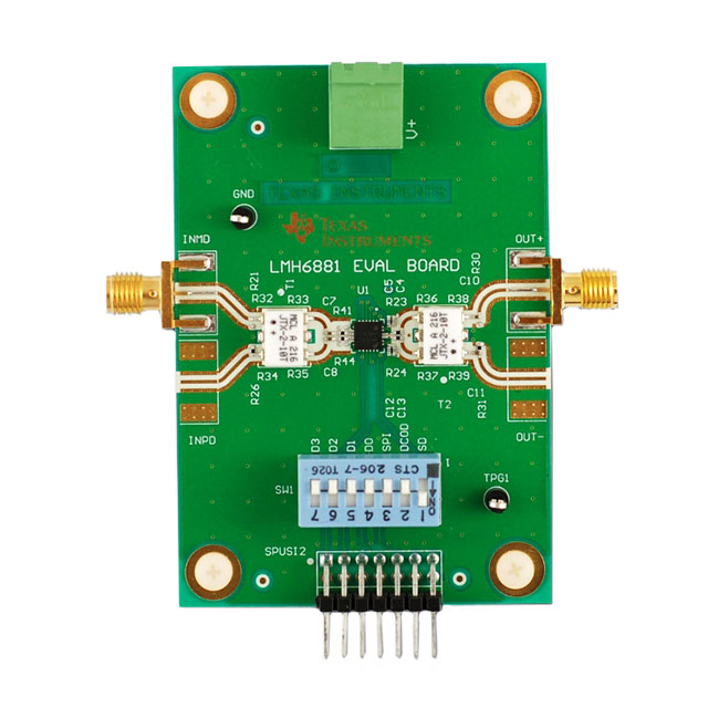 LMH6881 1 - Single Channels per IC Programmable Gain Amplifier Evaluation Board